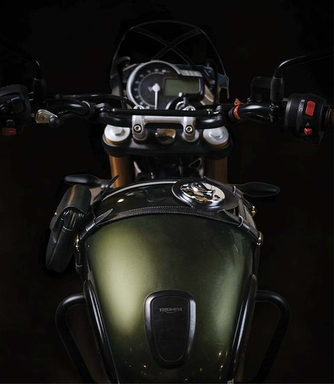 Paraserbatoio Nero per Triumph 400 cc - cafetwin