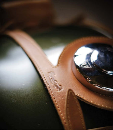 Tank Cover Vintage Tan for Triumph 400 cc - cafetwin