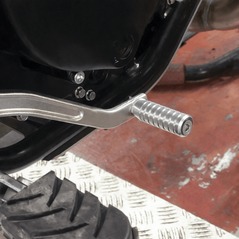 Long Brake Pedal for Caballero - Silver - cafetwin