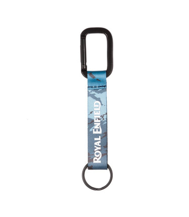 Royal Enfield Keychain with Blue Carabiner - cafetwin
