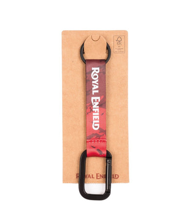Royal Enfield Keychain with Red Carabiner - cafetwin