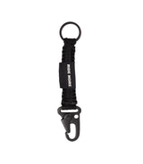 Keychain Royal Enfield "Ride More" braided nylon – Black - cafetwin