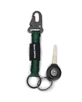 Royal Enfield "Ride More" woven nylon keyring – Green - cafetwin