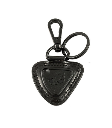 Black Triangular Keyring Royal Enfield - cafetwin