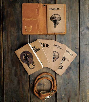 Explorer Vintage Tan Wallet - Trip Machine - cafetwin