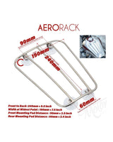Universal Motorcycle Luggage Rack - Black - cafetwin
