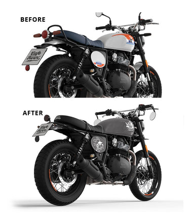 Portatarga Corto Cafe Twin per Royal Enfield Bear 650 - cafetwin