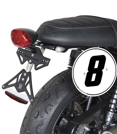 Suporte de matrícula para Street Twin 900 Triumph - Barracuda - cafetwin