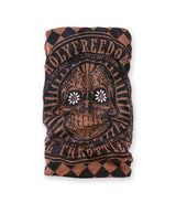 Motorcycle Neck Warmer Holy Freedom Golden Skull - cafetwin