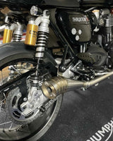 Escapamentos para Speed Twin 1200 e Thruxton 1200 - ODIN GP - cafetwin