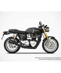 Scarichi per Thruxton - R 1200 (17 - 20) Slip On - Zard - cafetwin