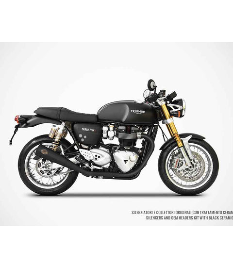 Scarichi per Thruxton - R 1200 (17 - 20) Slip On - Zard - cafetwin