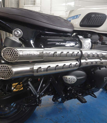 Scarico Alto Mohave per Scrambler 900 / Street Scrambler - Uk Style - cafetwin