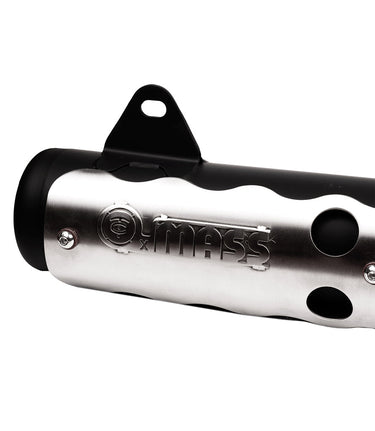 Exhaust High for Interceptor / Continental GT 650 - Cross High - Black - Cafe Twin x Mass Exhaust - cafetwin