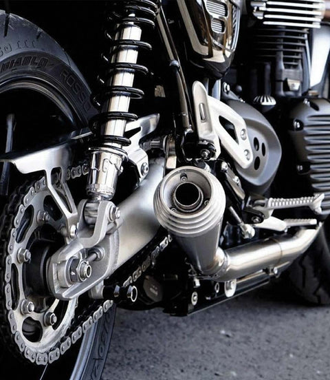 Scarico per Speed Twin 1200 - Thruxton 1200 - Saturn V Brushed - cafetwin