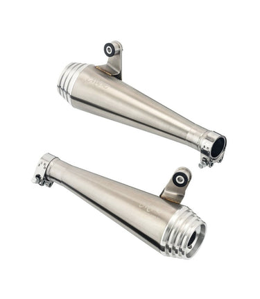 Exhaust for Speed Twin 1200 - Thruxton 1200 - Saturn V Brushed - cafetwin