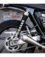 Exhaust for Speed Twin 1200 - Thruxton 1200 - Saturn V Brushed - cafetwin
