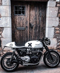Scarico per Speed Twin 1200 - Thruxton 1200 - Saturn V Nero - cafetwin