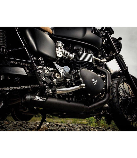 Scarico per Triumph a carburatori - 2 in 1 - Zard - cafetwin