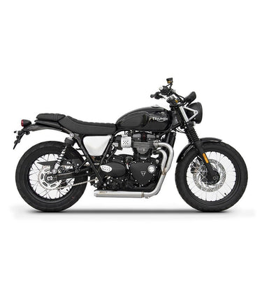 Exhaust for Triumph Street Scrambler from 2016 - 2 in 1 Full System - Zard - cafetwin