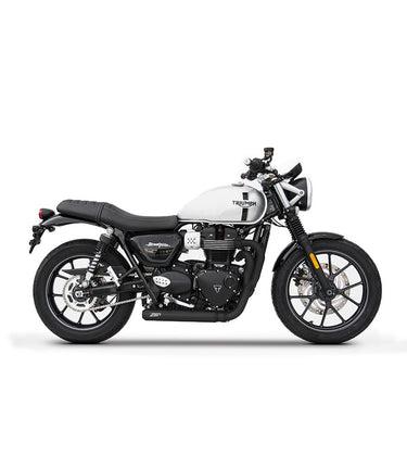 Exhaust for Triumph Street Twin from 2016 - 2 in 1 Full System - Zard - cafetwin