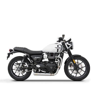 Exhaust for Triumph Street Twin from 2016 - 2 in 1 Full System - Zard - cafetwin