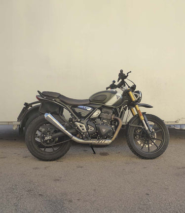 Scarico Slip-On Tromb Inox per Scrambler 400 X - cafetwin