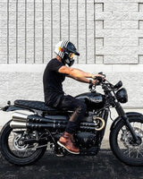 Assento de Moto Cafe Racer com padrão Xadrez para Triumph a partir de 2016 - cafetwin