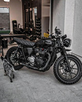 Assento de Moto Cafe Racer com padrão Xadrez para Triumph a partir de 2016 - cafetwin