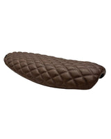 Diamond-stitched Cafe Racer Seat for Triumph from 2016 - Brown - cafetwin