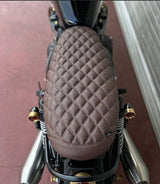 Seat Cafe Racer with Diamond Pattern for Triumph from 2016 - Brown - cafetwin