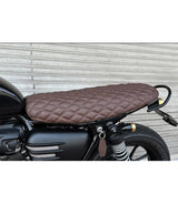 Seat Cafe Racer with Diamond Pattern for Triumph from 2016 - Brown - cafetwin
