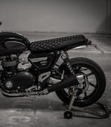 Sella per Speed Twin 1200 Triumph - Nera a Rombi - cafetwin