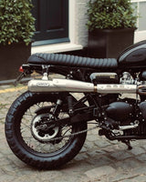 Slim Dual Seat for Triumph from 2001 to 2015 - Black - cafetwin