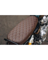 Slim seat for Interceptor 650 - Brown - Royal Enfield - cafetwin