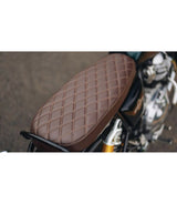 Slim seat for Interceptor 650 - Brown - Royal Enfield - cafetwin