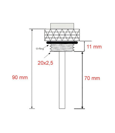 Öltemperatursensor für Honda CB350 / GB350 - cafetwin