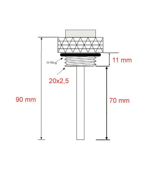 Sensore Temperatura Olio per Honda CB350 / GB350 - cafetwin