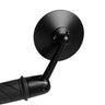 75mm Adjustable Black Bar End Mirror - Oberon - cafetwin