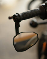 ECE Approved "SHIELD" Bar End Mirror - 100mm - Cafe Twin - cafetwin