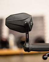 ECE Approved "SHIELD" Bar End Mirror - 100mm - Cafe Twin - cafetwin