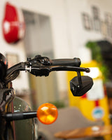 ECE Approved "SHIELD" Bar End Mirror - 100mm - Cafe Twin - cafetwin