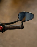ECE Approved "SHIELD" Bar End Mirror - 100mm - Cafe Twin - cafetwin