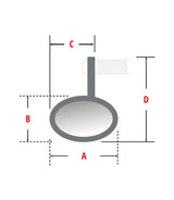 Bar End Mirror Victory HighSider - cafetwin