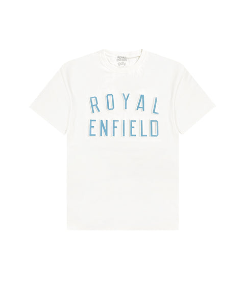 T-Shirt Royal Enfield Rised Bianca - cafetwin