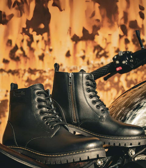 Stivali Moto da Donna Hellcat Neri - Trip Machine - cafetwin