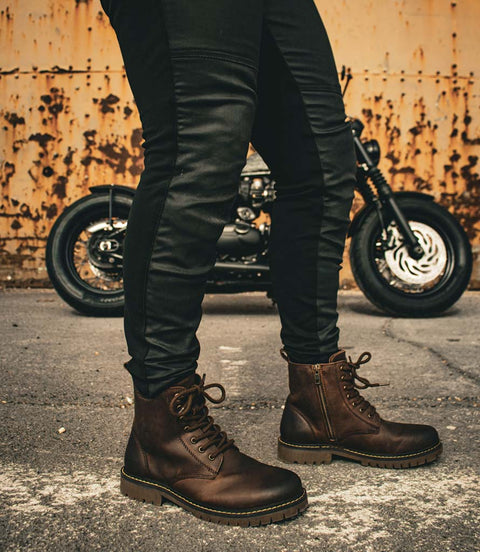 Stivali Moto Donna Trip Machine Hellcat Mocha - cafetwin