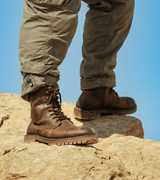 Mocha Motorcycle Boots 'Brute' Trip Machine - cafetwin