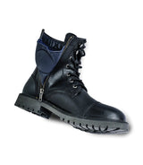 'Brute' Black Motorcycle Boots Trip Machine - cafetwin