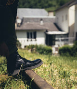 'Brute' Black Motorcycle Boots Trip Machine - cafetwin